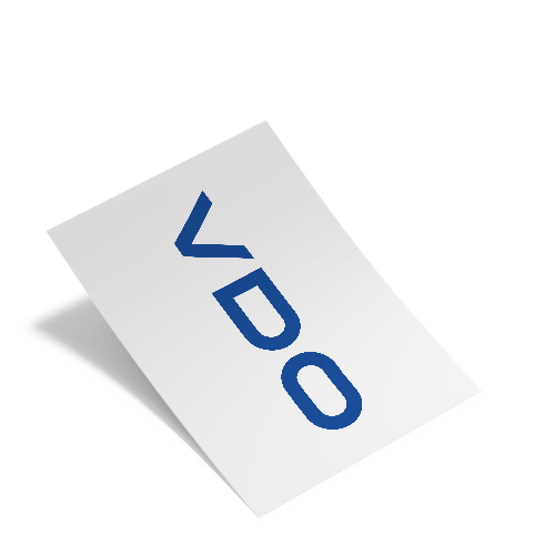 VDO Sticker DIN A4 (Product No.: 4203600)